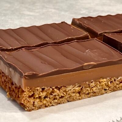 tray bake millionaires caramel flapjack