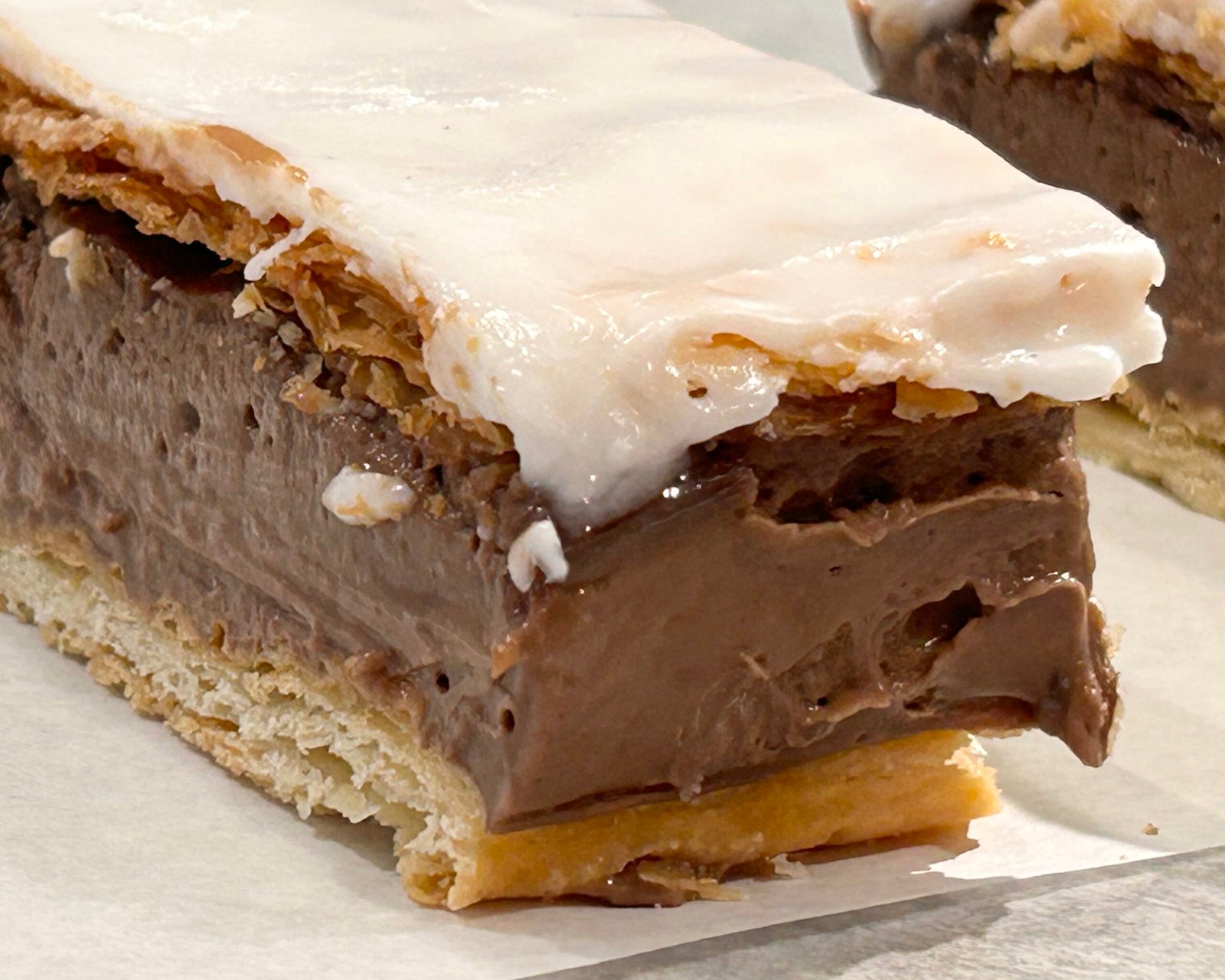 custard slice chocolate custard slice chocolate