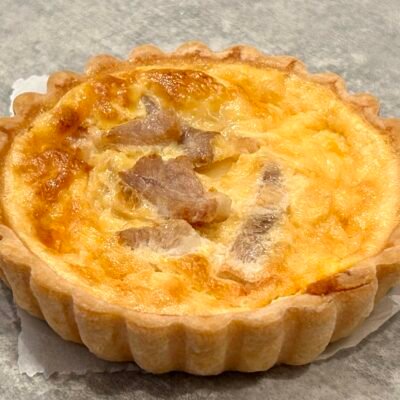 quiche (shallow) butternut squash, feta & pine nut (no gluten)