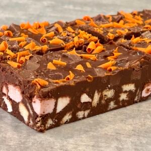 tray bake orange rocky road