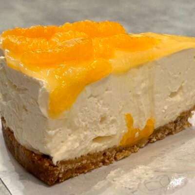 mandarin & orange marmalade cheesecake