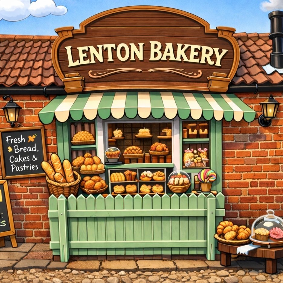 Cartoon of Lenton Bakery