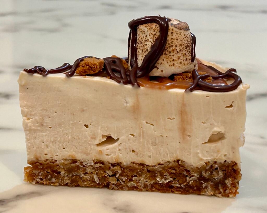 toasted marshmallow biscoff cheesecake