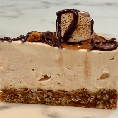 toasted marshmallow biscoff cheesecake