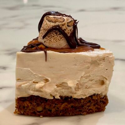 toasted marshmallow biscoff cheesecake