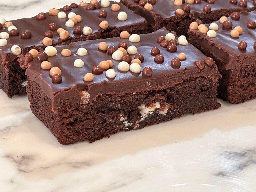 triple chocolate brownie