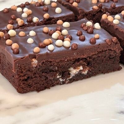 triple chocolate brownie