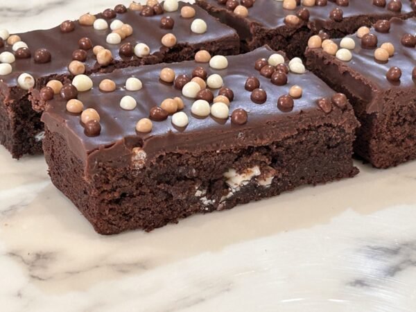 triple chocolate brownie