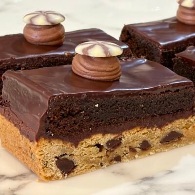brownie cookie slice