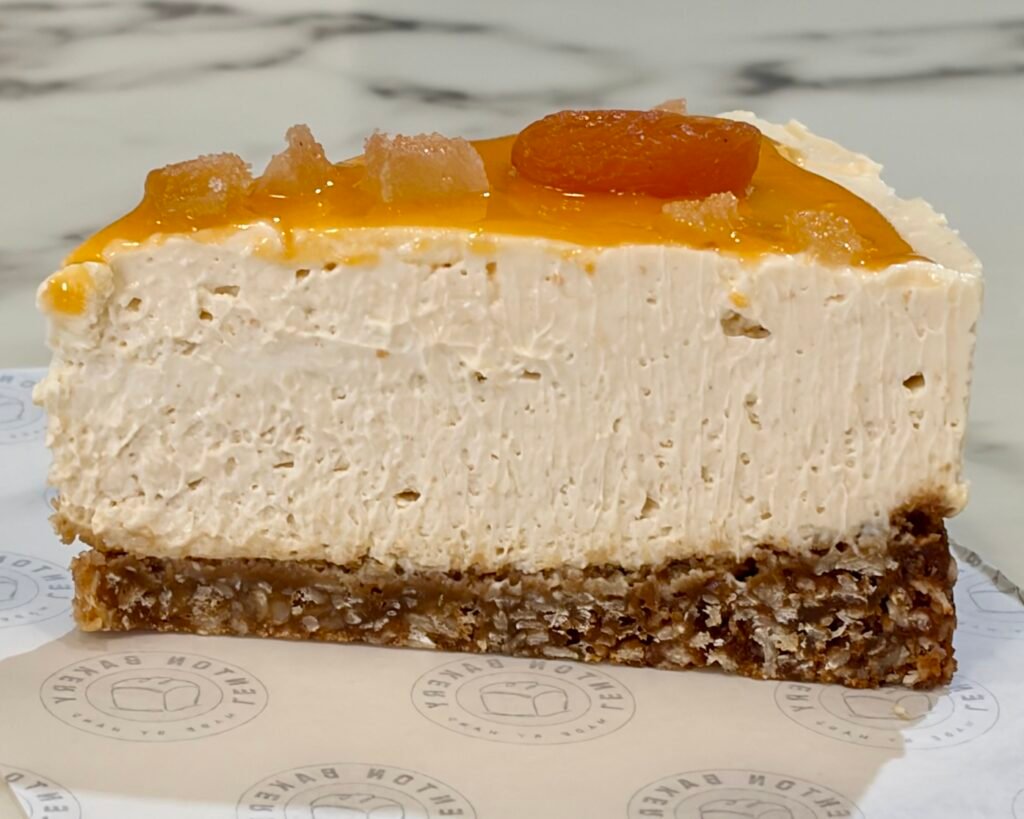 apricot & ginger cheesecake