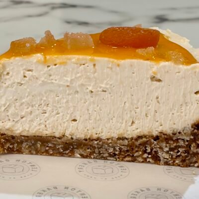 apricot & ginger cheesecake