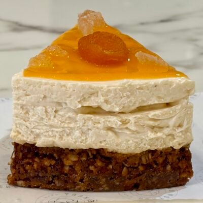 apricot & ginger cheesecake