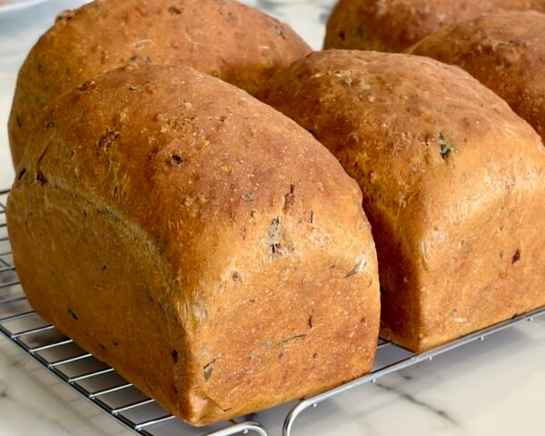sun dried tomato, basil & herb milk bread loaf sun dried tomato, basil & herb milk bread loaf