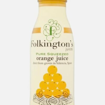 folkington’s pure squeezed orange juice bottle