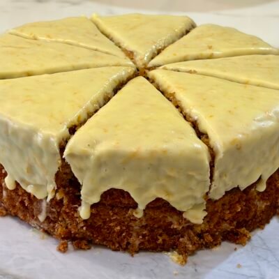 Carrot Cake with Orange Marmalade (Naturally Dairy Free)