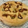green olive & caramelised onion focaccia